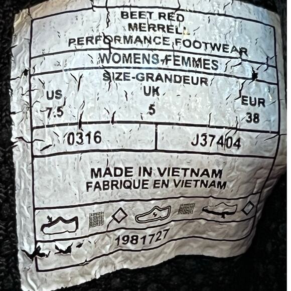 Merrell Women's Tough Mudder Running Athleisure  Athletic Shoe - Red/Black - 7.5 - Picture 3 of 10